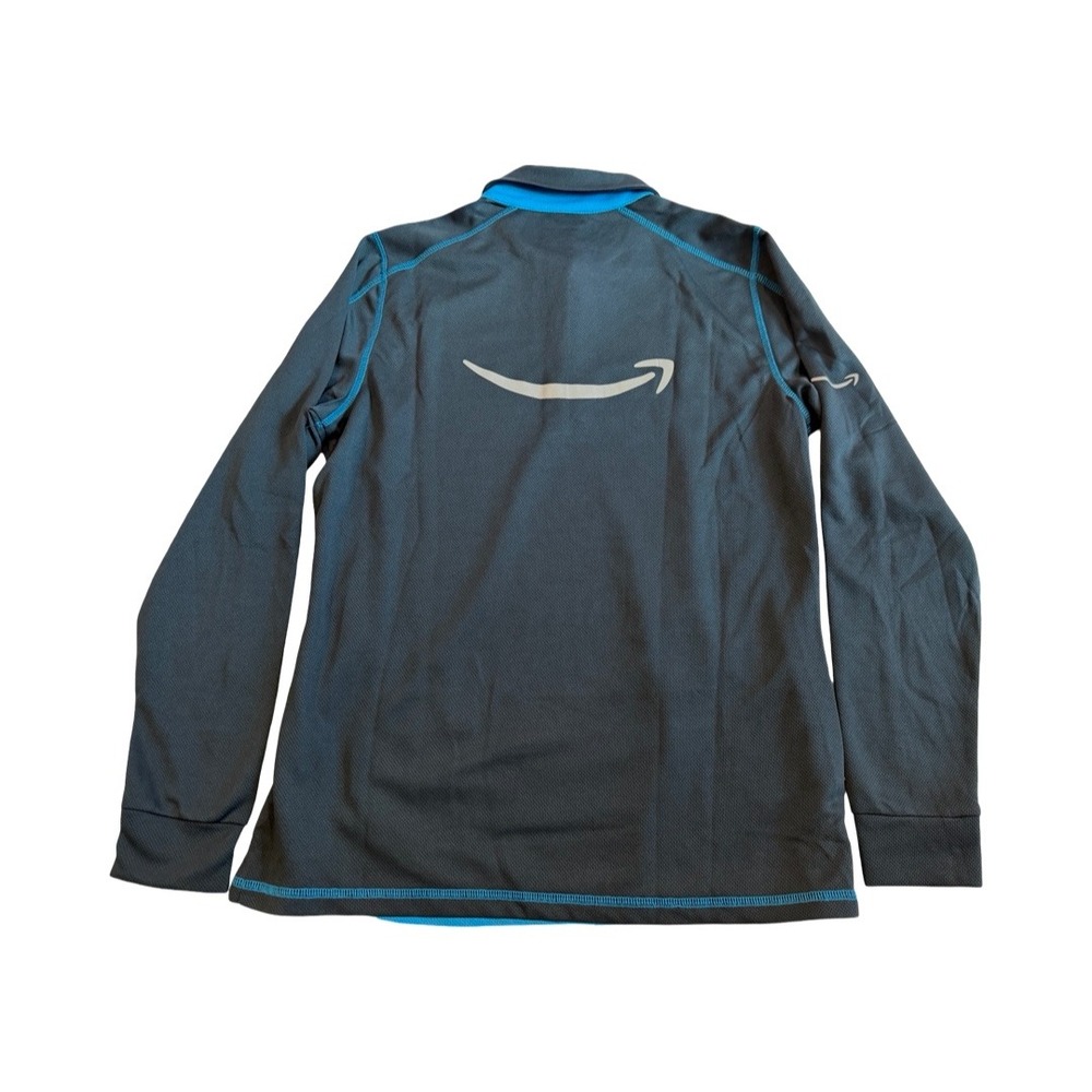 Amazon Luly Yang Active Polo Long Sleeve Blue Grey Womens Medium - Picture 5 of 5